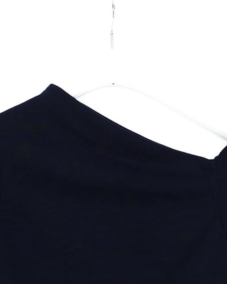 Asymmetrical Neck Slim Half T-Shirt