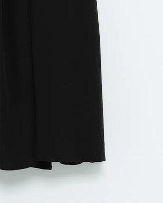 Pintuck Halter Neck Long Dress