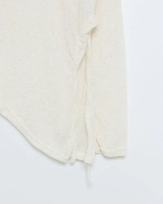 Side-gathered sheer T-shirt