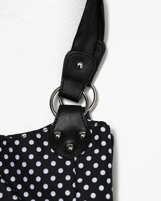 Dot Zip Pocket Tote Bag