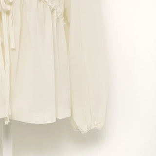 Lace long-sleeved blouse