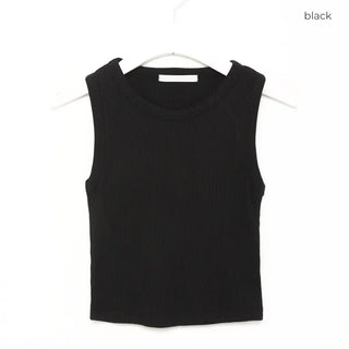 Cropped simple tank top