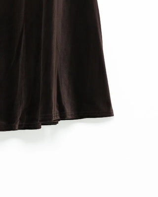 Velvet maxi skirt