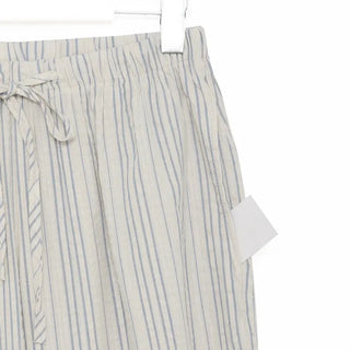Striped wide-leg pants