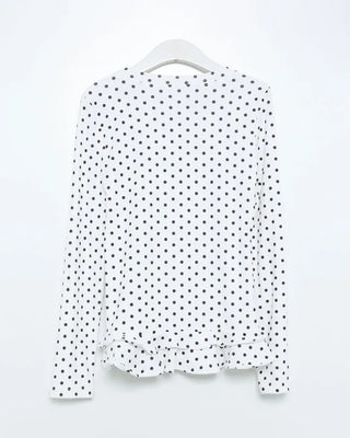 Polka Dot Frill T-shirt