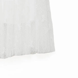 Ribbon pattern tulle skirt