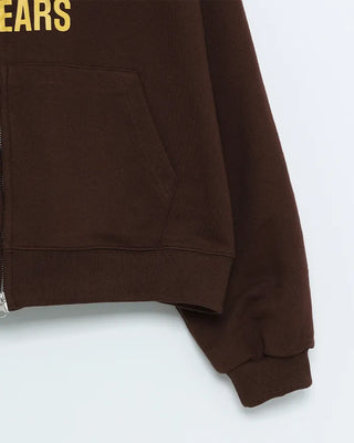 Lettering Zip Hoodie