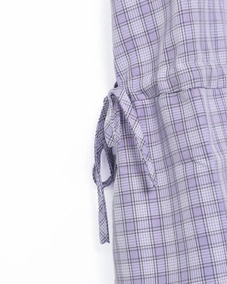 String Check Camisole Mini Dress