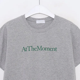 Bust print half T-shirt
