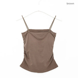 Camisole with shirred cups
