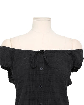 Checked feminine blouse