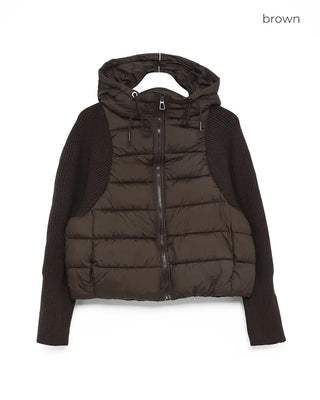 Down parka zip-up