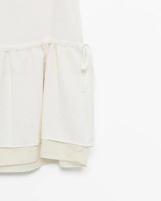 Shirred peplum camisole
