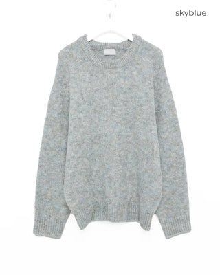 Melange Round Neck Knit