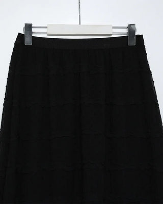 Polka Dot Frill Long Skirt