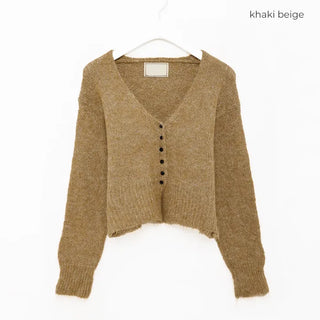 Small button wool cardigan