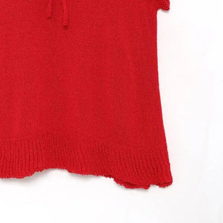 Frill Ribbon Sleeveless Knit
