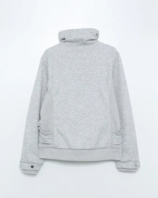 High-neck zip-up jacket