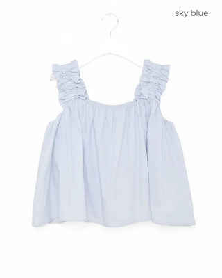 Frill sleeveless blouse