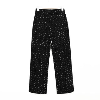 Small Flower Pattern Cotton Pants