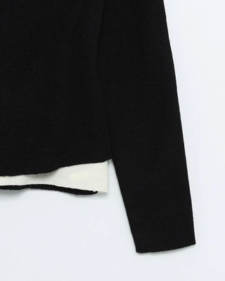Sleeveless layered cardigan