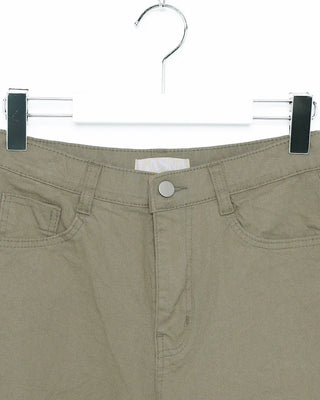 Waist bag, elastic waistband, cotton wide-leg pants