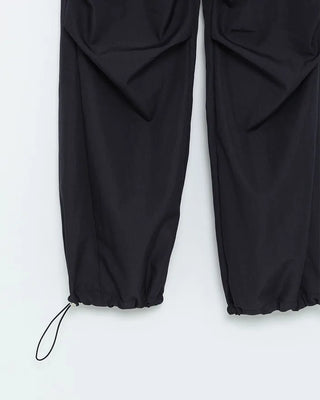 Elastic waist parachute pants