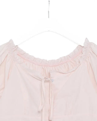 Heart Button Frill Blouse