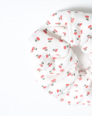 Cherry Pattern Pointelle Chouchou