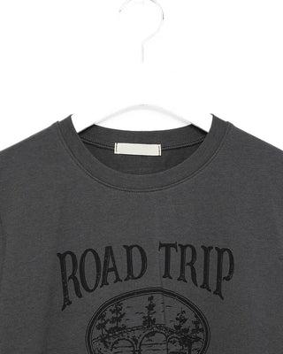 ROAD TRIP Semi-Cropped Half T-Shirt