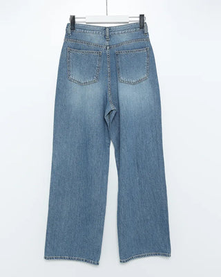 Tencel Wash Wide Denim Pants