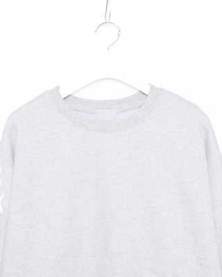 Fleece-lined balloon sweatshirt