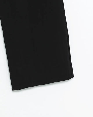Wrap-waist nylon slacks