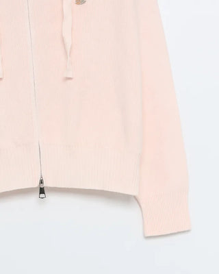 Knit zip hoodie