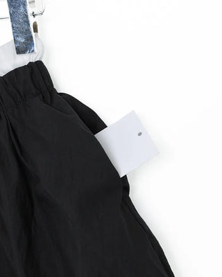 Volume Waist Two-Tone Mini Skirt