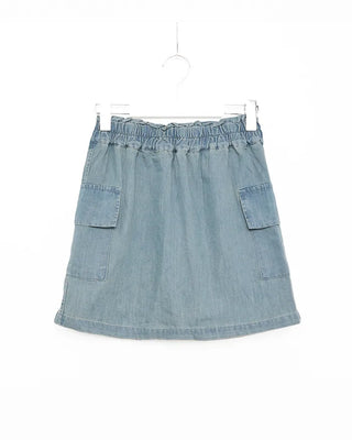 Denim shirt and skirt set