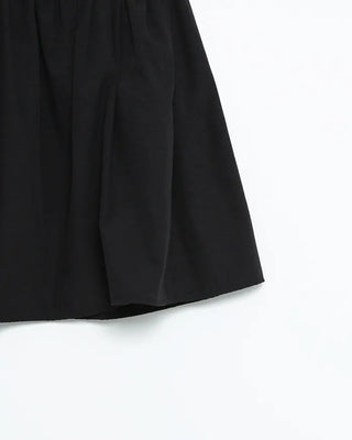Waist button shirring button midi skirt