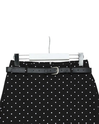 Polka dot mini skirt pants