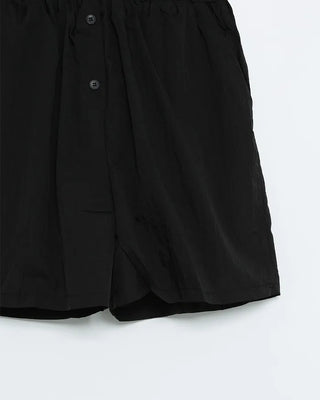 Elastic waist nylon shorts