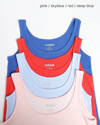 Scooped Neck Semi-Cropped Tank Top