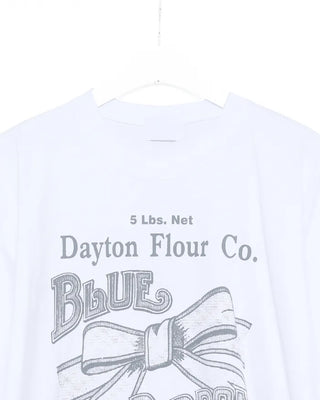 Western Ribbon Print Big Half T-Shirt