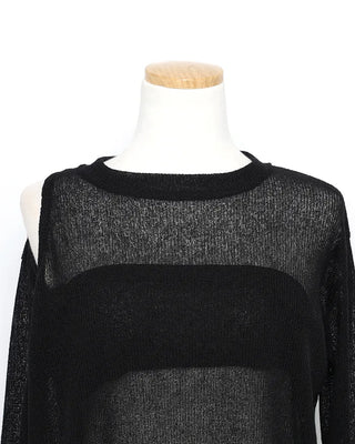 Cutout sheer t-shirt