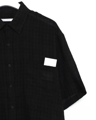Checked short-sleeved shirt