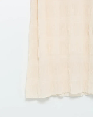 Round Shirring Long Dress