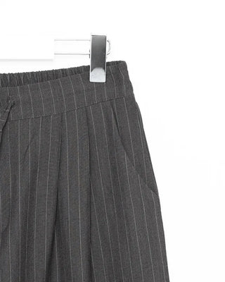 Striped wide-leg pants