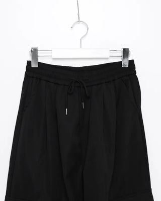 Wide Cargo Pants with Waist Cord