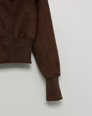 Layered Fur Mouton Jacket