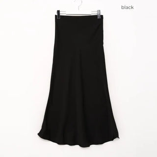 Satin long skirt