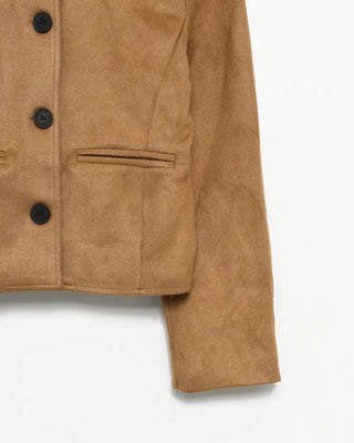 Suede short jacket