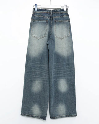 (Unisex) Waist Wrap Wide Jeans